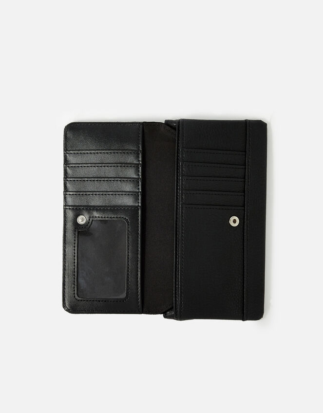 Appleton Suedette Wallet, Black (BLACK), large