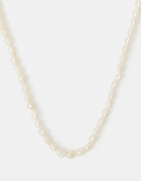 14ct Gold-Plated Seed Pearl Necklace, , large