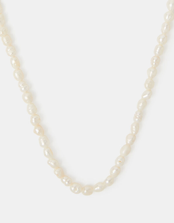 14ct Gold-Plated Seed Pearl Necklace, , large
