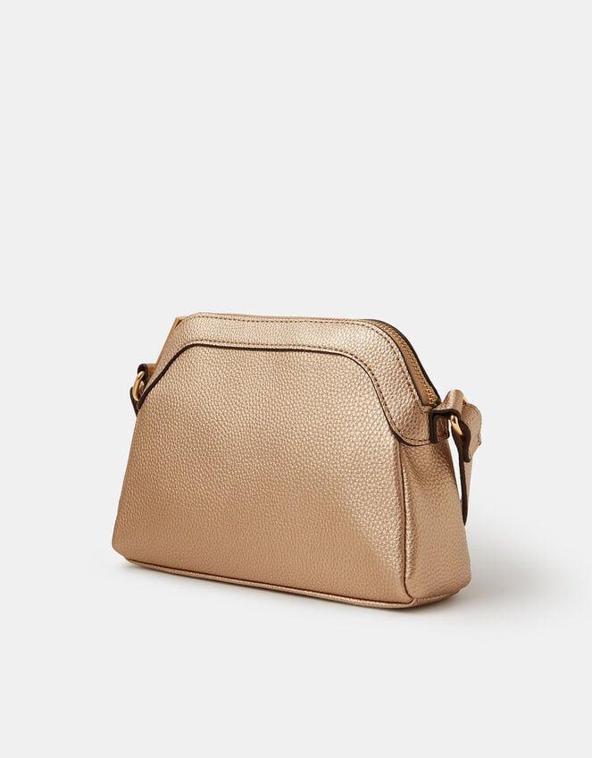 Quilted Crossbody Bag, Gold (GOLD), large