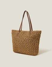 Raffia Tote Bag, , large