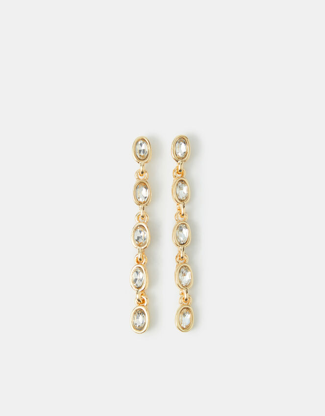 Oval Cut Drop Earrings, , large