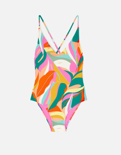 Beachcomber Floral Plunge Swimsuit, Multi (BRIGHTS-MULTI), large