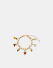 Diamant&eacute; Fruit Charm Bracelet, , large