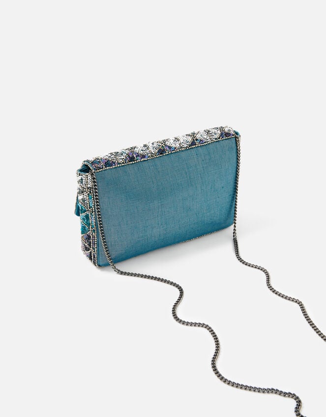 Sequin Diamond Clutch Bag, , large