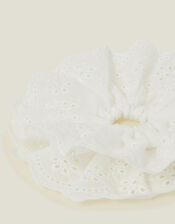 Broderie Hair Scrunchie, , large