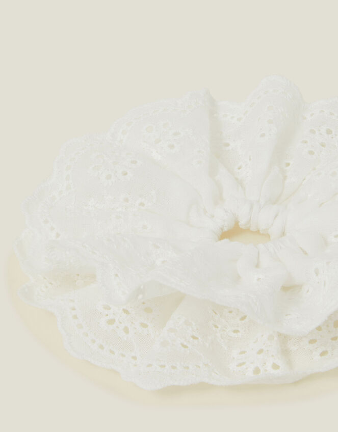 Broderie Hair Scrunchie, , large