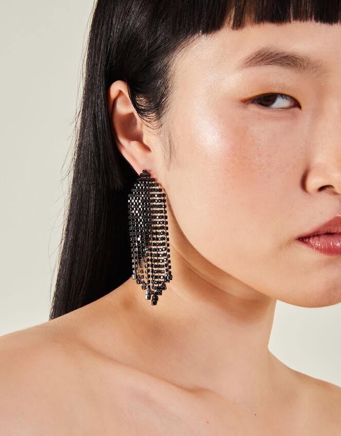 Waterfall Gem Earrings, , large