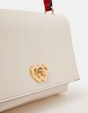 Double Heart Crossbody Handbag, , large