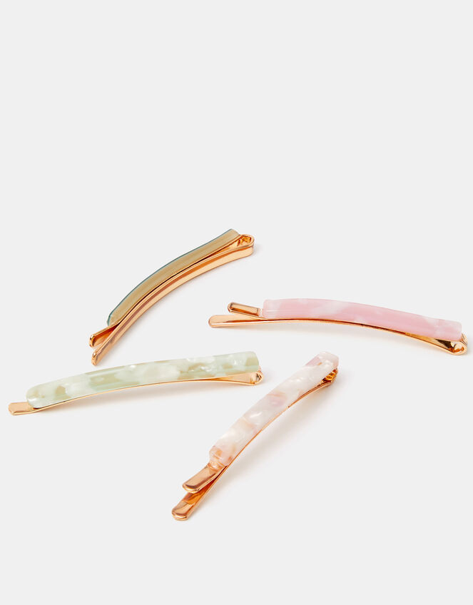 4-Pack Resin Hair Slides, , large