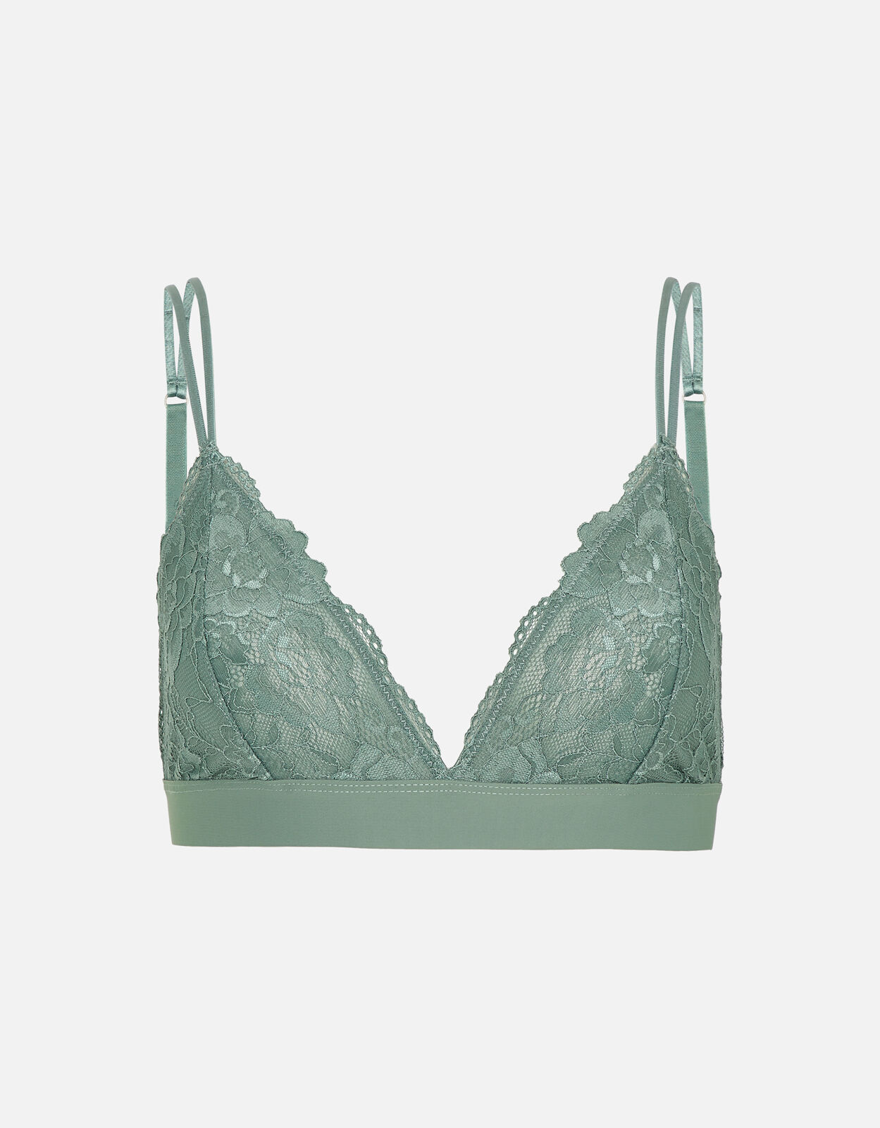 Green bralet top
