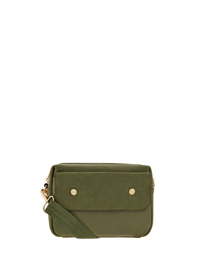 Una Utility Cross-Body Bag, Green (KHAKI), large