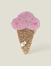 Girls Glitter Ice Cream Bag, , large