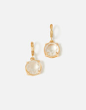 Country Retreat Gem Earrings, White (CRYSTAL), large