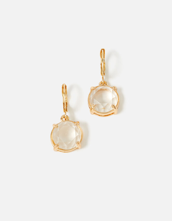 Country Retreat Gem Earrings, White (CRYSTAL), large