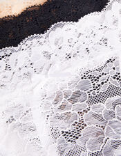 Lace Thong Set of Three, Multi (ASSORTED), large