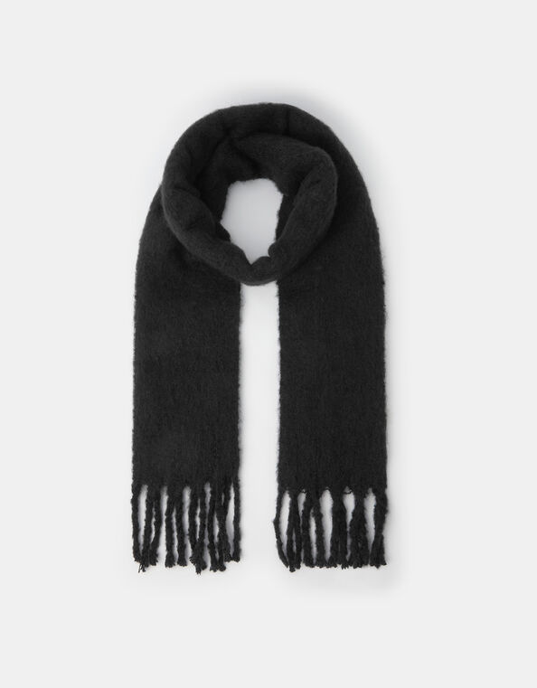 Super Soft Plain Scarf, Black (BLACK), large