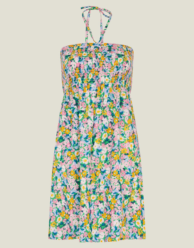 Ditsy Floral Bandeau Mini Dress, Multi (BRIGHTS MULTI), large