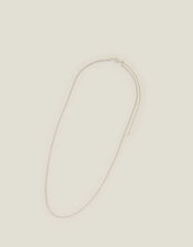 Sterling Silver-Plated Belcher Chain Necklace, , large