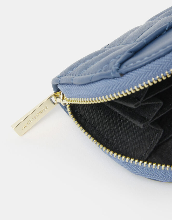 Chevron Quilted Crescent Purse, , large