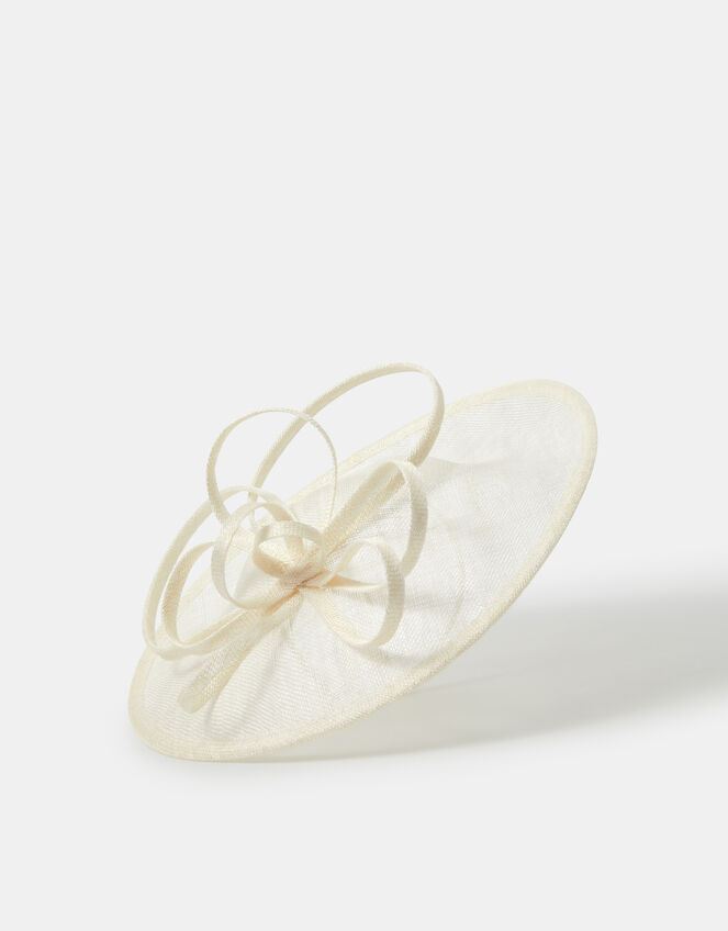 Loop Disc Fascinator, Ivory (IVORY), large