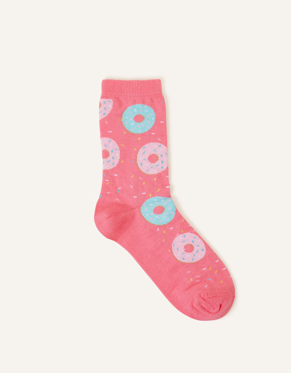 All Over Donut Print Socks, , large