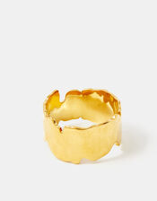 Stainless Steel Chunky Band Ring, Gold (GOLD), large