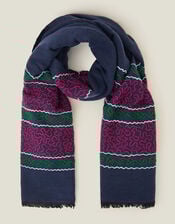Embroidered Scarf, , large