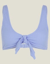 Bunny Tie Bikini Top, Blue (BLUE), large