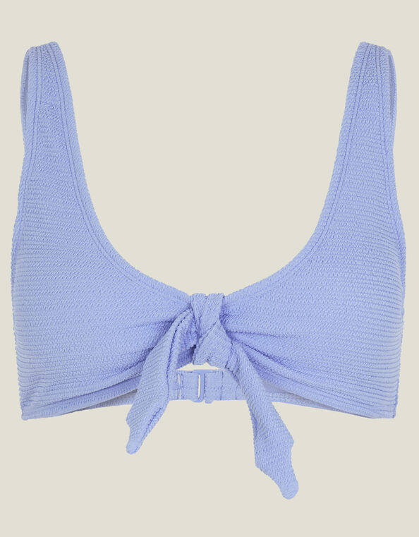 Bunny Tie Bikini Top, Blue (BLUE), large