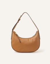 Scoop Shoulder Bag, Tan (TAN), large