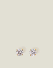 14ct Gold-Plated Simple Studs, , large
