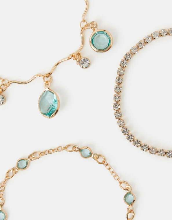 3-Pack Gemstone Bracelets, , large