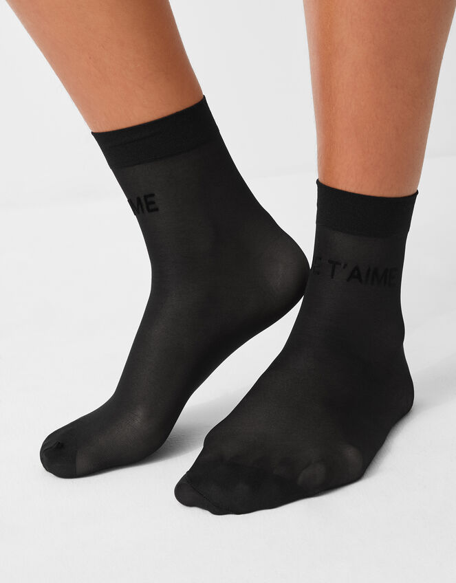 Je T'aime Sheer Socks, , large