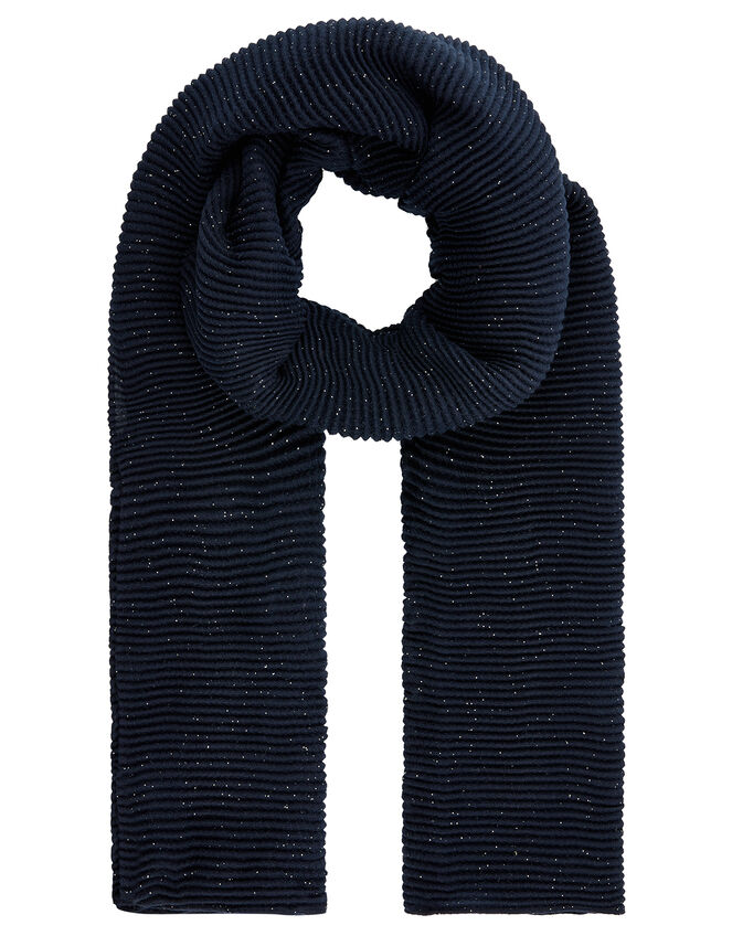 Glitter Pleated Scarf, , large