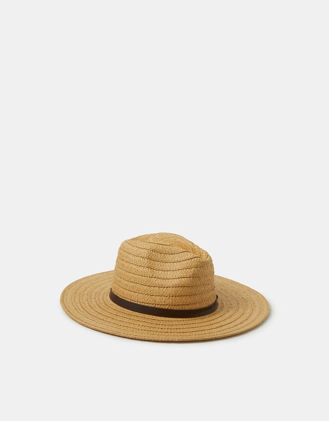 Woven Fedora Hat, , large