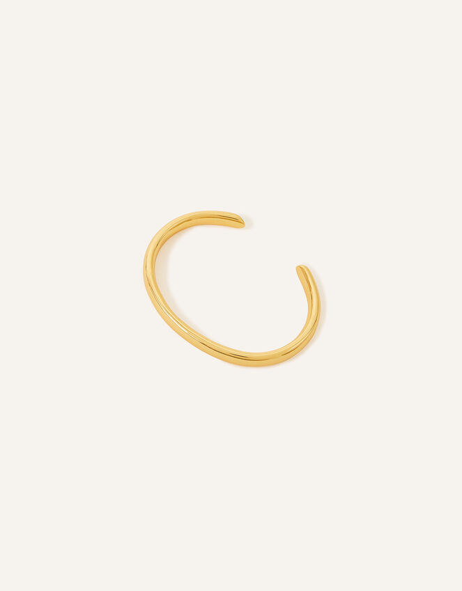 14ct Gold-Plated Chunky Torq Bangle, , large