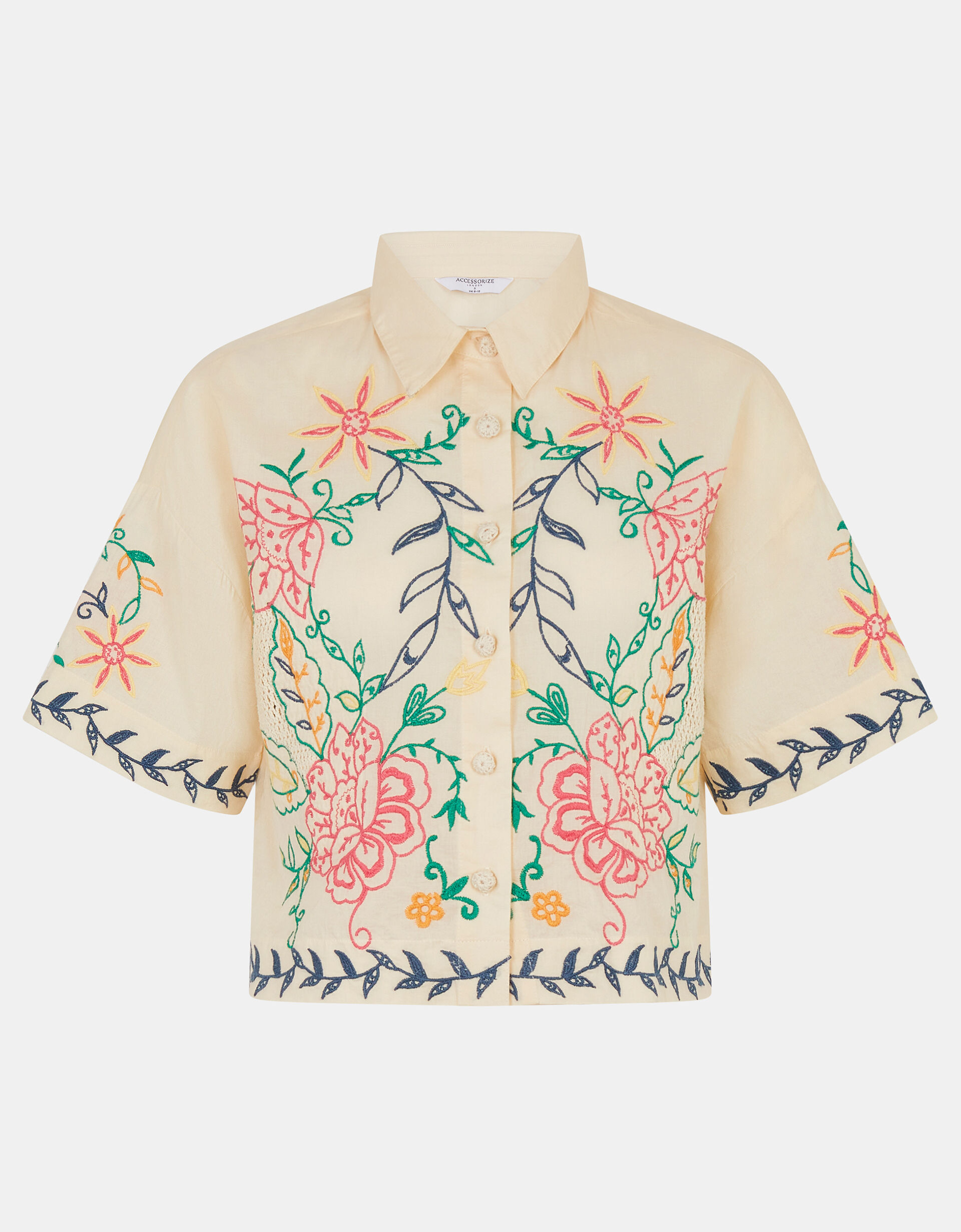 Floral Embroidered Shirt Multi | Beach Shirts & Tops | Accessorize UK