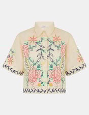 Floral Embroidered Shirt, Multi (BRIGHTS MULTI), large