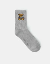 Teddy Bear Print Socks, , large
