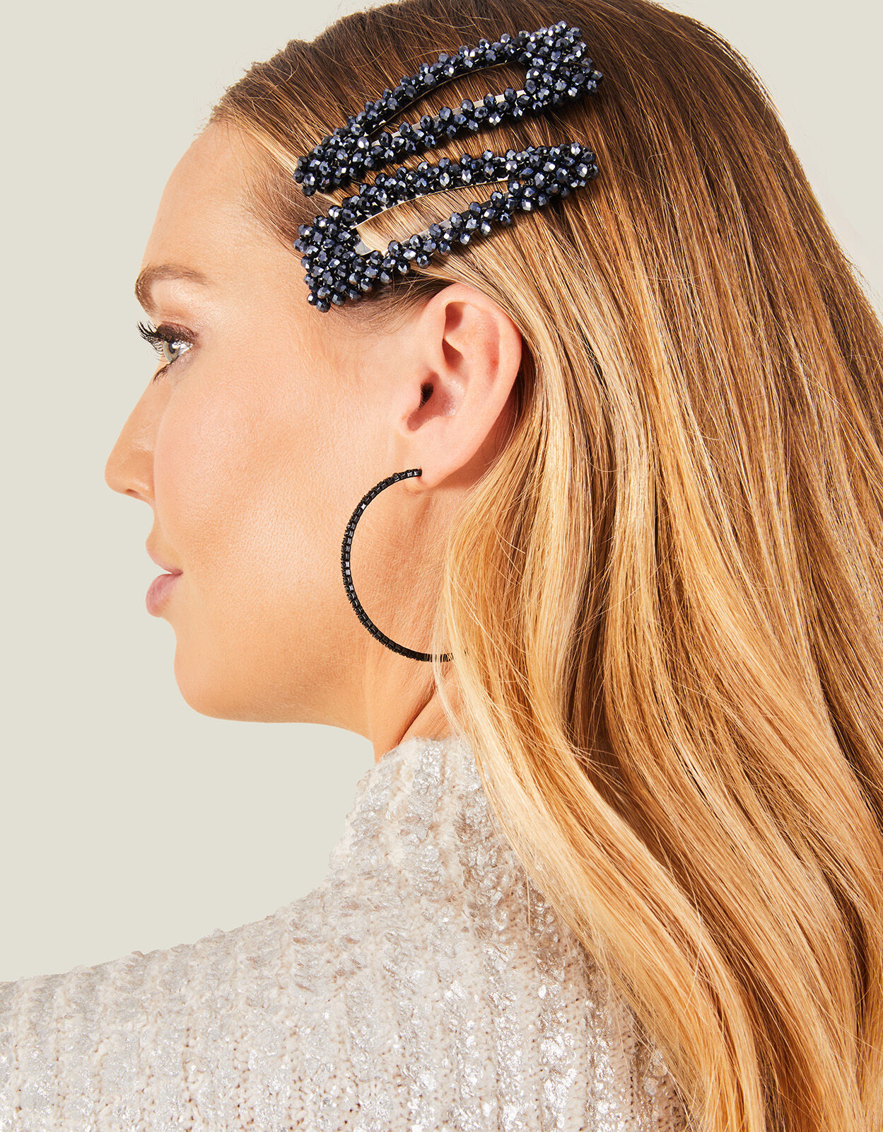Beaded hair hot sale clips