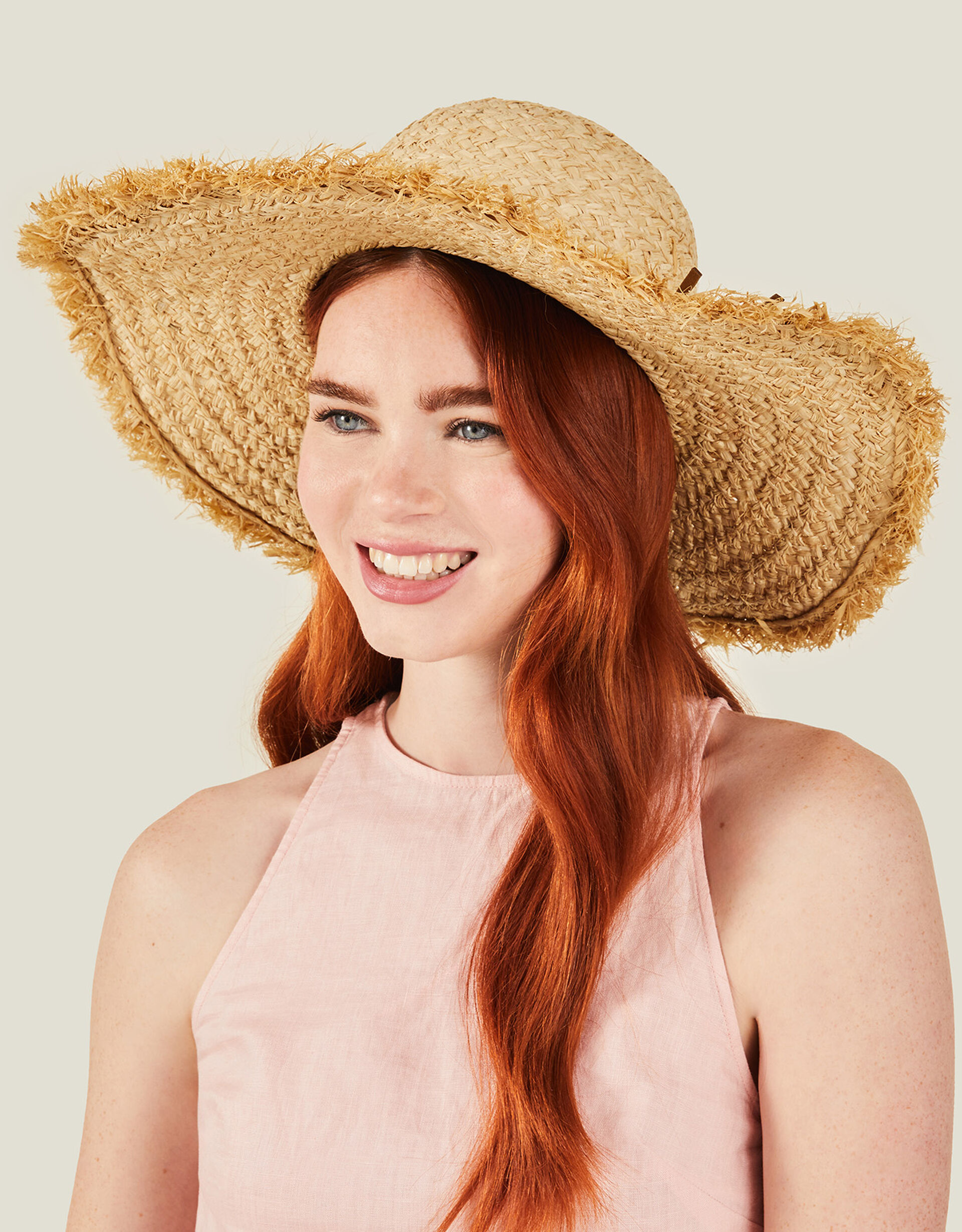 Raw Edge Floppy Hat Hats Accessorize UK
