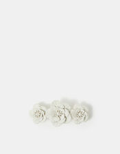 Floral Barrette Hair Clip, , large