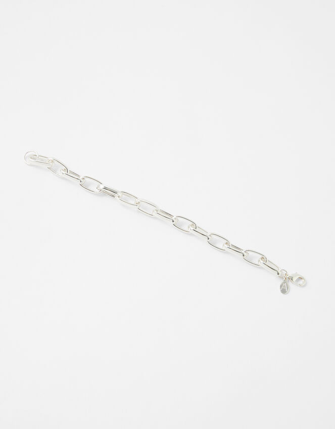 Simple Medium Chain Bracelet, Silver (SILVER), large