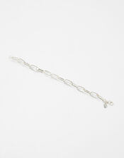 Simple Medium Chain Bracelet, Silver (SILVER), large