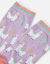 All Over Llama Print Socks, , large