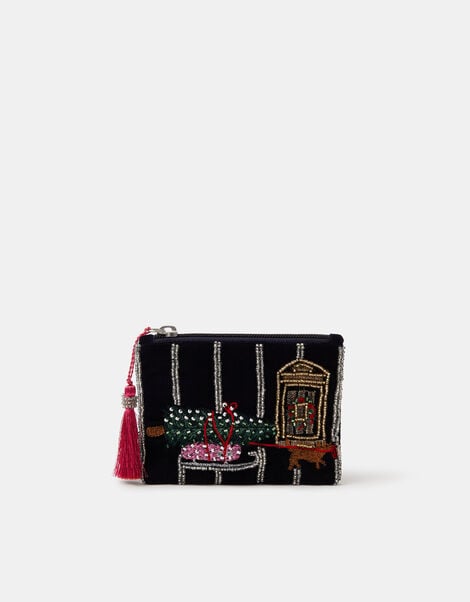 Christmas Tree Embellished Coin Purse, , large