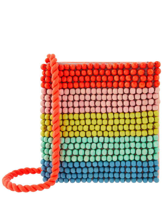Rainbow Bead Cross-Body Bag, , large
