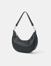 Crescent Shoulder Bag, Black (BLACK), large