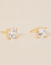 Gold-Plated Sparkle Stud Earrings , , large